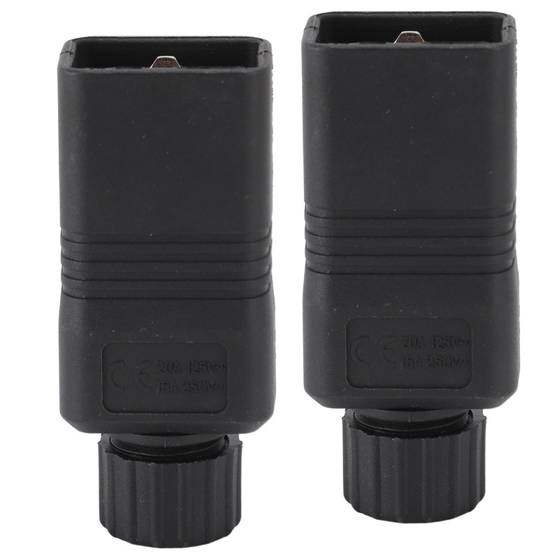 2pcs IEC320 C20 Power Socket Adapter Receptacle Connector Copper PVC
