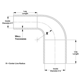 HPS 1-3/8" - 1-1/2" ID, Silicone 90 Degree Elbow Reducer Coupler Hose, High Temp 4-Ply Reinforced, Leg Length on Each Side: 4-1/2", 75 Psi Max. Pressure, SER-81047-BLUE, Silicone, Blue