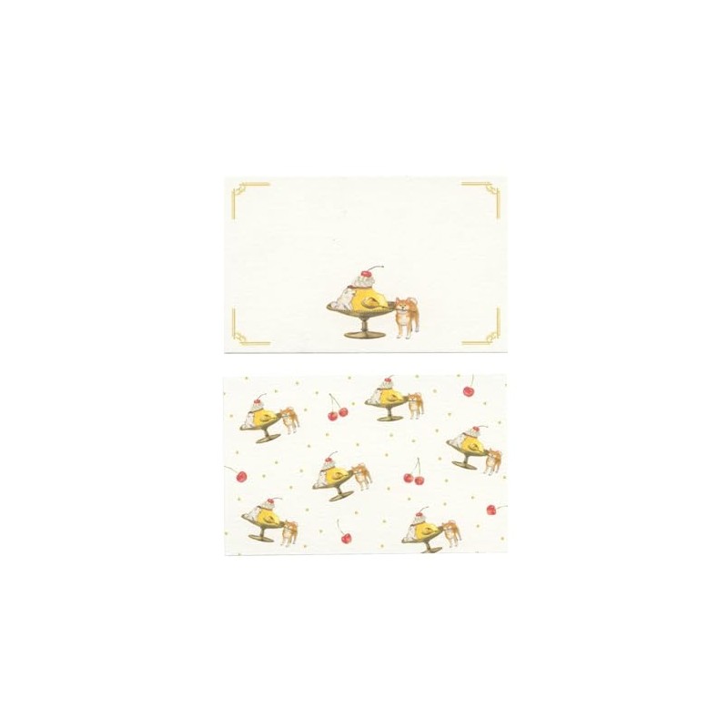 Natsuka Murata K01-ANC-45 Shibainuto Pure Cafe Mini Message Cards, 8