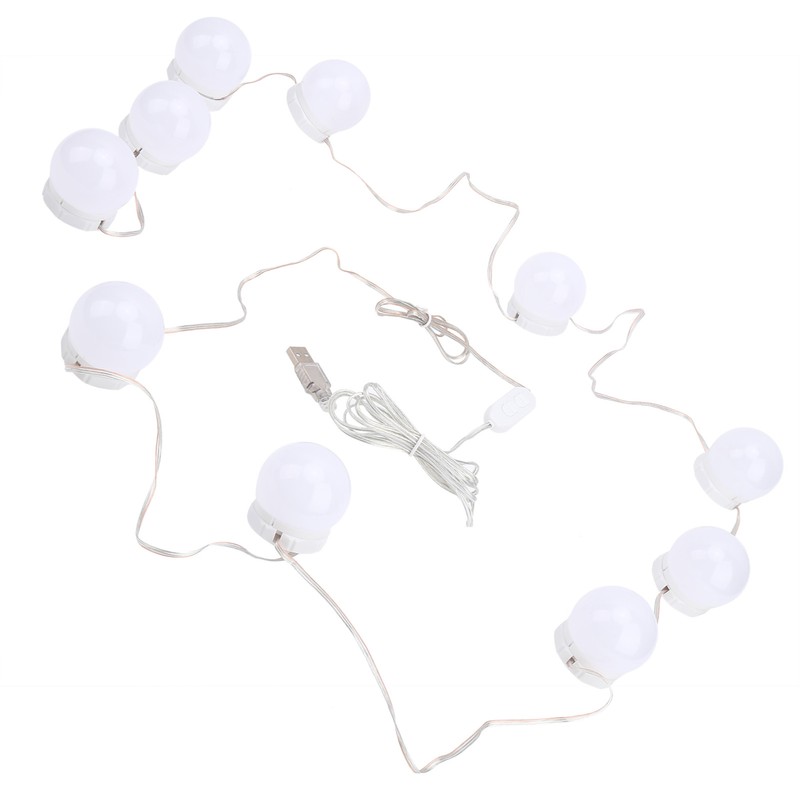 LED Mirror Lights Kit Stick on USB Dimmable Makeup Light