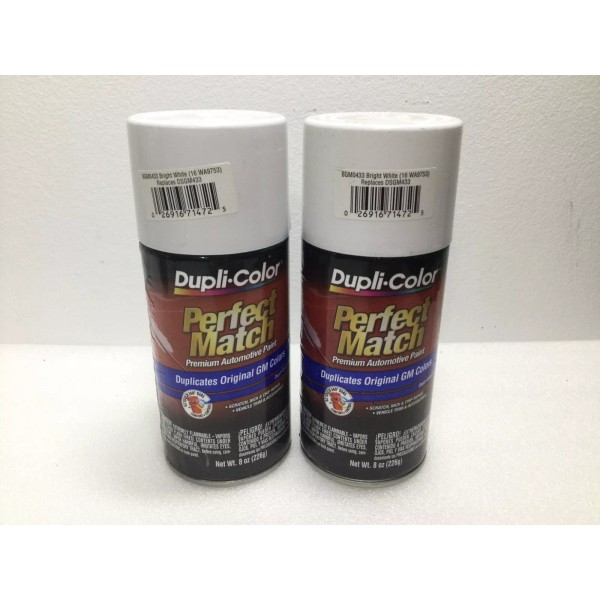 Duplicolor BGM0433 (2-Pack), Perfect Match Aerosol Paint GM WA9753, Bright