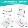 2PCS Acrylic Dry Erase Board with Stand for Desk, 8x6"