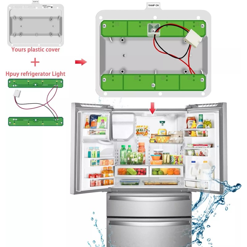 Whirlpool Refrigerator LED Module For Whirlpool WRX735SDBM04 WRX735SDHZ00 WRF555SDFZ