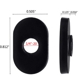 Bueyfolt 20 Packs 1/4-20 Black T-Nuts, Centered Thread Slide in Economy for T Slot Track, Applicable to 15 Series or 1.5 Inch Base Aluminum Extrusion