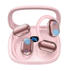 AI Language Translation Earbuds, Translation Earbuds Real Time with 144 Languages & Accents Online, 3-in-1 Translator Earbuds for Travel Business Meetings Learning Bluetooth 5.4 (Rose-Y16)