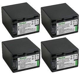 Kastar NP-FV100 Battery (4X) for Sony DCR-SR15, SR21, SR68, SR88, SX15, SX21, SX44, SX45, SX63, SX65, SX83, SX85, HDR-CX110, CX115, CX130, CX150, CX160, XR160, CX360, CX560, CX700, PJ10, PJ30, PJ50