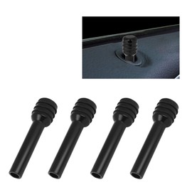 4PCS Car Door Lock Knobs,Colorful Aluminum Alloy Car Door Lock Cover for Car Decorations,Universal Interior Car Accessories Door Lock Pin for Most Cars SUVs (Black)