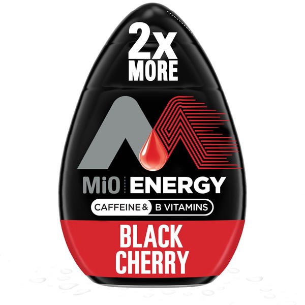 MiO Energy Black Cherry Naturally Flavored Liquid Water Enhancer 8 Count 3.24 fl oz