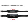 Grizzly Fitness 4" Enforcer Padded Genuine Leather Pro Weight Belt