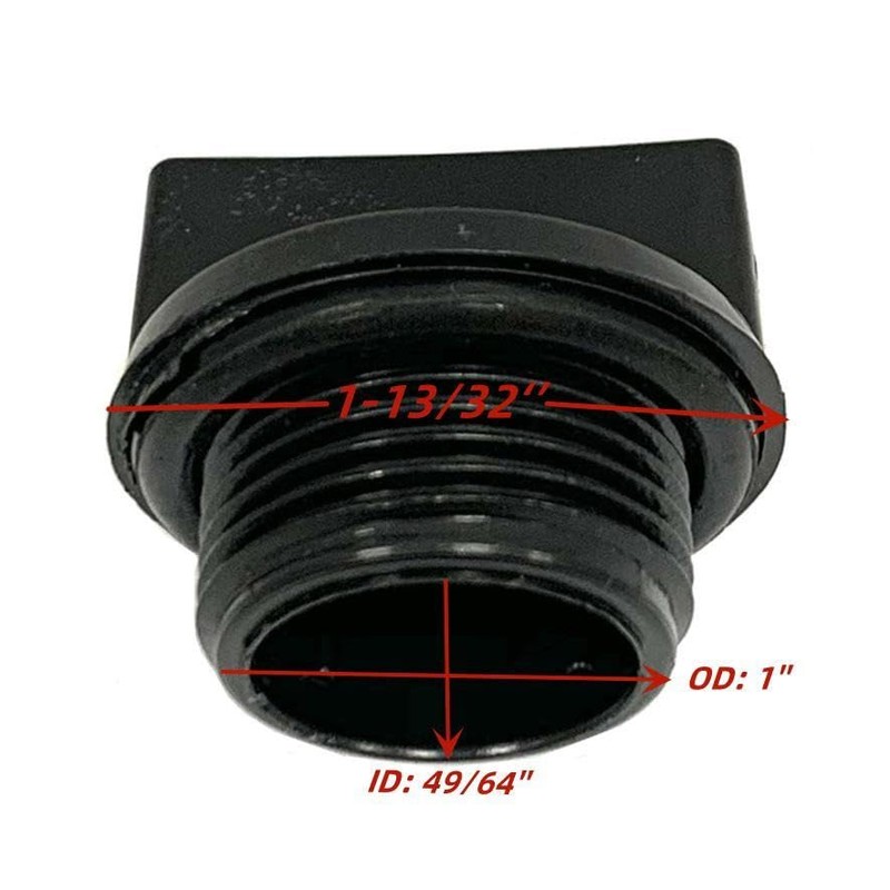 Water Drain Plug with Fine Thread and O-Ring Seal For