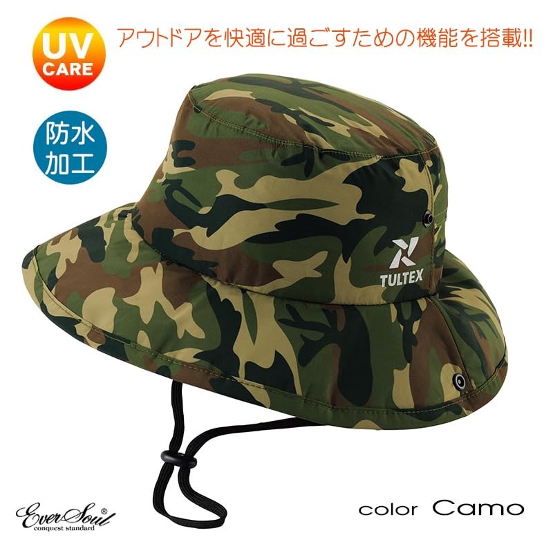 [EVERSOUL] サファリハット 防水 ハット サーフハット トレッキング 帽子 UVカット 日焼け防止 アウトドア