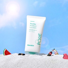 Hanskin Pore Blur No-Sebum Sun Cream SPF50+ PA++++ 50ml, 2 units / 한스킨 모공블러 노세범 선크림 SPF50+ PA++++ 50ml, 2개
