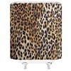 Leopard Print Shower Curtain Cheetah Wild Safari Skin Powerful Animal