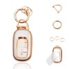 Key Fob Cover for Honda Ring Parent (Gold+White)