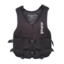 huraty Women and Men Kayaking Vest, High Buoyancy Vest with Safety Leg Straps, Unisex Fishing Boating Vest Aid Jacket for 165-200lbs(Black,XL)