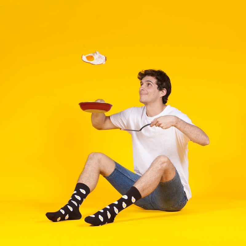 SKUNK SOCKS | Calcetines Divertidos | Huevos | Calcetines Hombre
