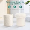 FINTIE Plush Lined Eyeglasses Holder for Nightstand, Silicone Glasses Stand
