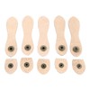 5 Set Leather Snap Buckles Soft Wearable DIY Sewing Leather