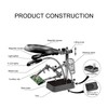 Magnifying Glass LED Magnifying Desk Lamp with Auxiliary Clips for