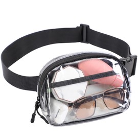 TINYAT Holographic Transparent Multicolour Backpack Super Soft PVC Girls Fashion Backpack Unisex Shopping Dating T9051, Clear/1959