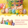 JOYIN Happy Easter Tabletop Decoration Bunny and Egg Centerpiece Decoration