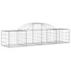 vidaXL Arched Gabion Basket of Galvanized Iron - Durable and