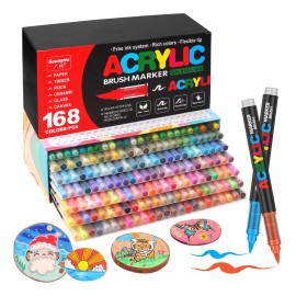 Rotuladores Acrílicos De 168 Colores