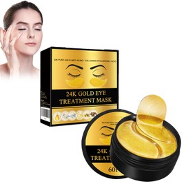 24k Gold Eye Pads Against Dark Circles, Removal Of Dark Circles Eye Mask, Anti Ageing Against Eye Bags, Reduces Bags And Swelling