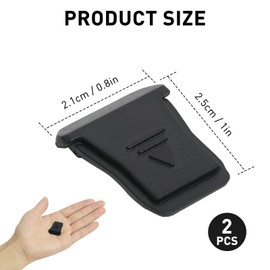 2 Stück Blitzschuh Abdeckung Kompatibel mit EOS R3, R5II, R5C, R6II, R7, R8, R10, R50 - Staubdichte und Fleckengeschützte Schuhüberzieher, Ersetzt ER-SC2, Schwarz