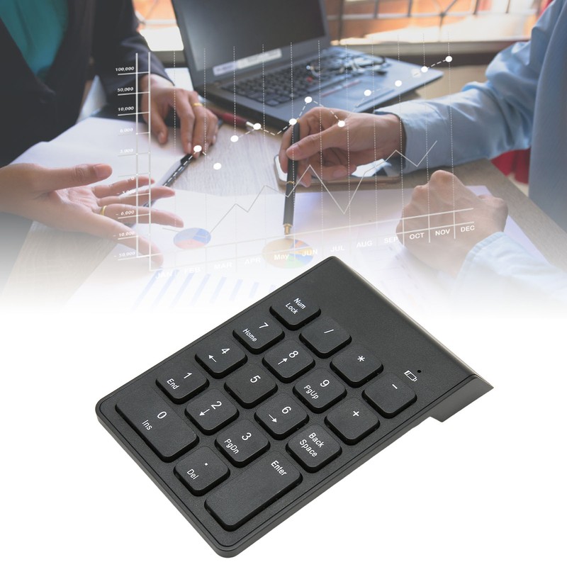 2.4G Wireless Numeric Keypad Chocolate Keys Plug and Play 18