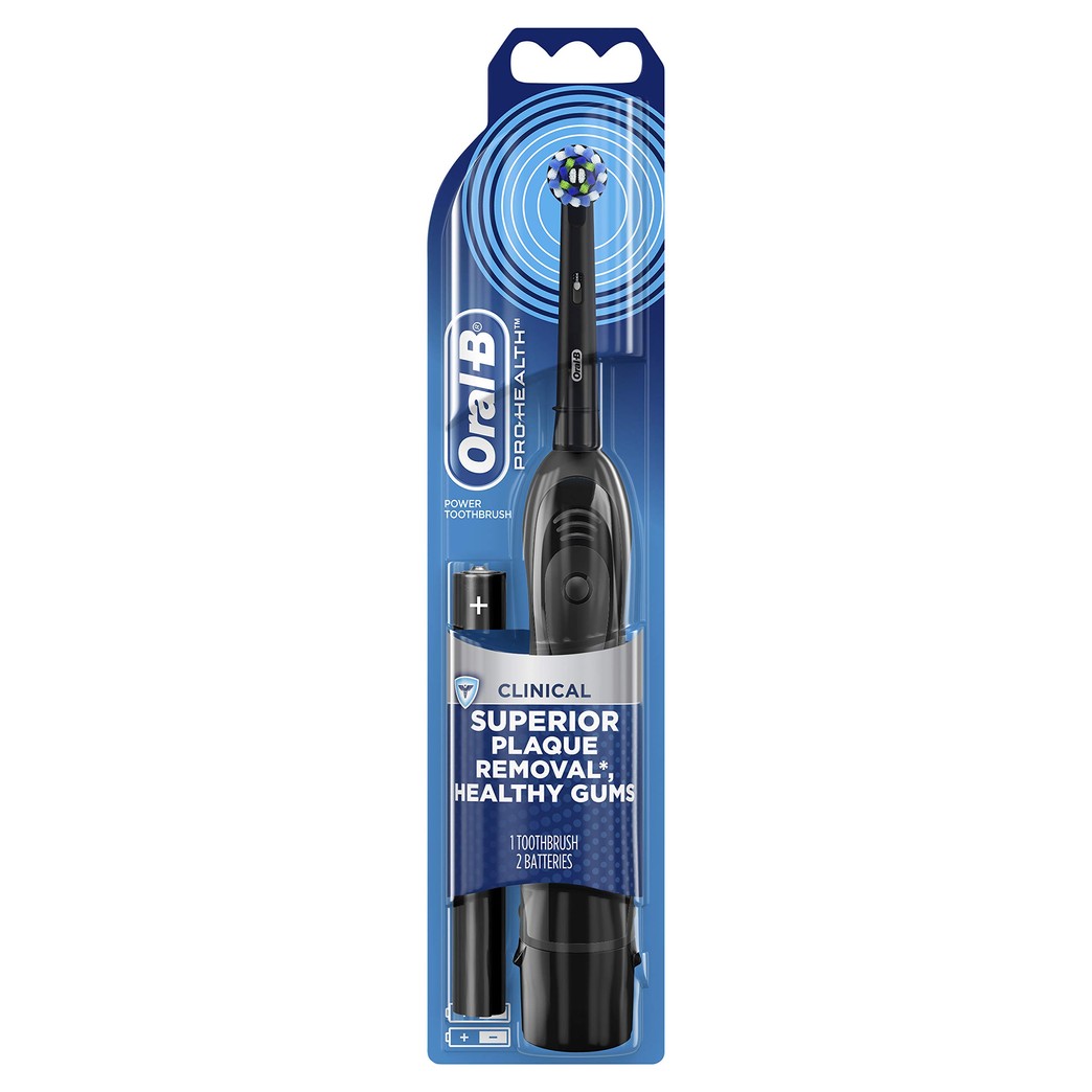 Oral-B Pro-Health Clinical, Superior Clean, Battery Powered Toothbrush, Black