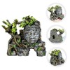 Kisangel Fish Tank Decoration Aquarium Landscape Ornament Mini Aquarium Extra