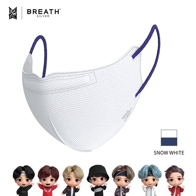 BREATH TinyTAN QUINTET Regular White (Pack of 2) BTS TinyTAN