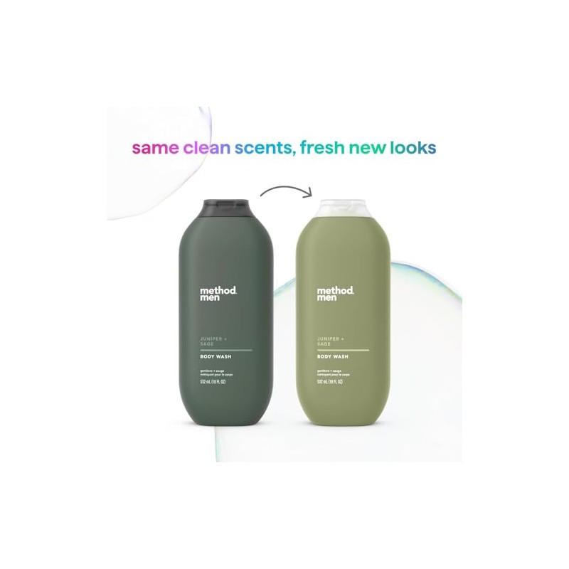 Method Men Body Wash, Juniper + Sage, Paraben and Phthalate