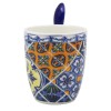 Gift Souvenirs Traditional Blue & Orange Tile Azulejo Ceramic Espresso