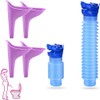 MMSZHL 5 Pcs Orinal Femenino Portátil, Urinario Reutilizable de Silicona,Orinal
