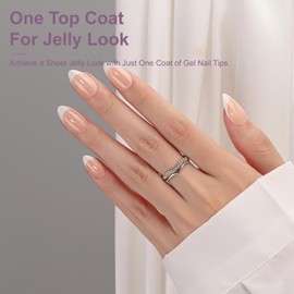 SXVME Gel French Tip Nails Short Almond Press on Nails White 300Pcs Pre-applied Tip Primer Natural Nude Fake Nails Extensions Kit for Women Girls DIY