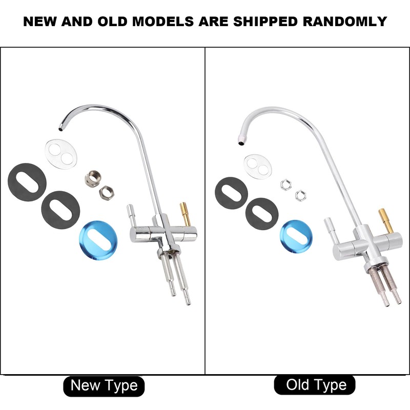 1/4'' Double Holes Sink Faucet Tap Chrome Reverse Osmosis RO