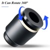 TAILONZ PNEUMATIC 4 mm OD Push-to-Connect Fitting Plug Pbt Resin