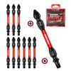 Geinxurn 10Pcs PH2-T25 Impact Double End Screwdriver Bit Set, 2.56