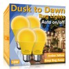 Gonhom Dusk to Dawn Bug Light Bulb Outdoor,4 Pack Amber