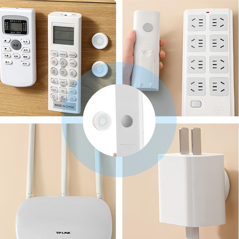 BEPSYOM Pack of 4 Magnetic Wall Mount Remote Control, Magnetic