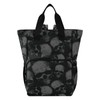 ZENWAWA Diaper Backpack Grey Skulls Pattern Multifunctional Nappy Bag Tote