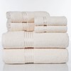 Bedford Home 100% Cotton Hotel 6 Piece Towel Set -