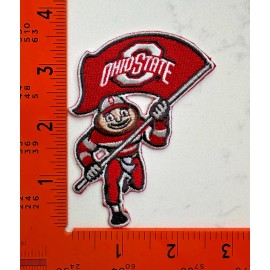 Ohio State Brutus Patch – Vintage Embroidered Iron-On Sew-On Mascot Logo Badge