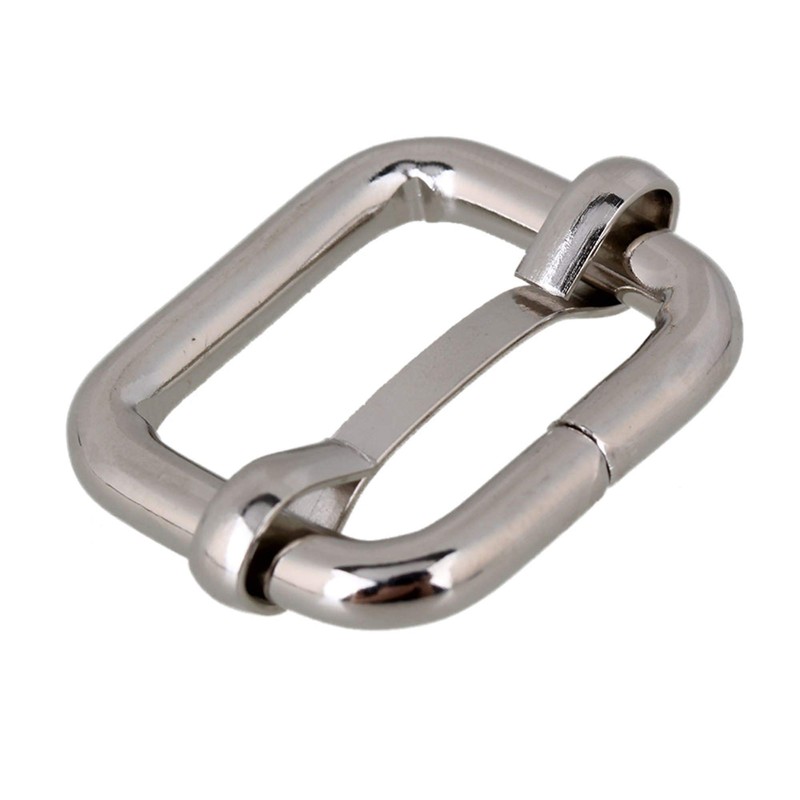 Mxfans 20 x Silver Triglides Slides Webbing Belt Buckles Handbag