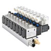 BAOMAIN 8-Station Pneumatic Solenoid Valve Manifold Kit, 2 Position 3