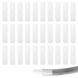 30PCS 3/8''(10mm) Hose Barb Fitting, Pipe Connectors, Mender Joint Adapter Union Fitting Watertight Straight, Plastic Hose Barb Fitting