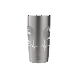 Heartbeat Model Airplane Rc Flight Hobby Technique Pilot Stainless Steel Insulated Tumbler