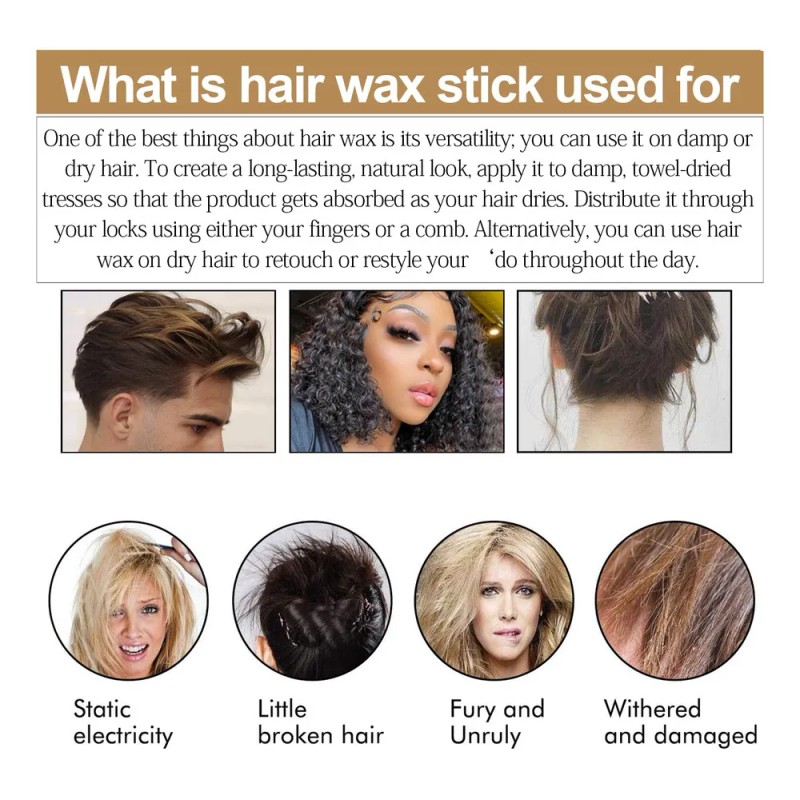 Barra De Cera Para El Cabello No Grasosa Para Controlar